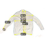 Loft Women Large Tight Knit White Sweater Academia Electric Grandpa GrannyCore Photo 4