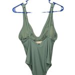 Kona Sol  Green Padded Swimwear One Piece Swimsuit Size Medium preowned Photo 1