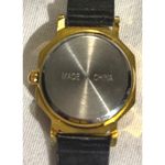 Gold Tone Black Accent Women's Quartz Fashion Watch with Rhinestone‎ Detail Photo 4