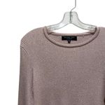 Rachel Roy Collection Metallic Ribbed Knit Sweater Pink Women’s Size XL Photo 2