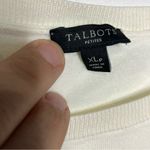 Talbots party bows crewneck sweater women’s size XL petite ivory multicolor bows Photo 3