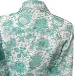 Erin London Floral Printed Long Sleeve Collared Lined Blazer Suit Jacket Size M Green Size M Photo 7