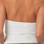 Edikted  Carolyn Lacy Stretch Cotton‎ Halter Top White S Photo 1