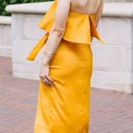 Lovers + Friends Violet Midi in Marigold XS Photo 1