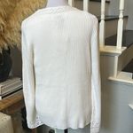 J. Jill 2 Piece Set Matching Cardigan Tank Top Sweater Open Knit Size Medium White Photo 1