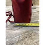 LC Lauren Conrad  Backpack Shoulder Bag Purse Vegan Pebbled Leather Red Medium Photo 3