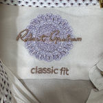 Robert Graham NWT 100% Silk Ivory Long Sleeve Button Down Shirt Blouse XS Lexi Photo 7