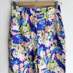 ASOS DESIGN tailored wide leg dad pants in blue floral print Sz 2 NWT Photo 4