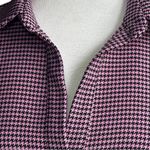 ZARA Houndstooth Polo Shirt for Women in Size Medium Photo 3