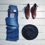 NWT Industrial Cotton Bootcut Denim | Size 5 Blue Photo 1