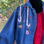 Casey & Max Women's Vintage Christmas Holiday Layered Shirt Size L Blue Size L Photo 5