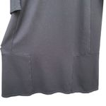 J.Jill  Ponte Knit Dress Black Size Medium Work Office Modest Long Sleeve EUC Photo 3