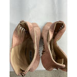 Womans Cape Robin Ankle Boots 8 Pink Back Zip Open Toe Stilettos Weave Detail Photo 5