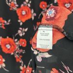 Alice Blue  Boho Ditsy Floral Top Black Red Long Smocked Bell Sleeves Size XL Photo 9