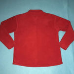 ❄️ Vintage fleece Christmas sweater/ jacket embroidered snowflakes size L Red Size L Photo 1