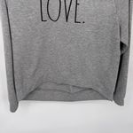 Rae Dunn Sweatshirt Womens Large Gray "LOVE." Polyester Fleece Lined Photo 2
