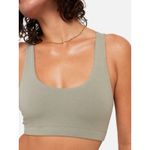 Mate the Label  Organic Cotton Stretch Sports Bra Sage EUC Size XS Photo 1