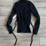 Babaton  black ribbed long sleeve top Photo 0