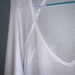 We The Free Free People Women's Santa Clara V-Neck Pullover Thermal Top Off-White Medium Photo 4
