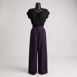 Pendleton Vintage  Women’s Suit Blazer Sz 10 & Pants Sz 14 Purple Striped Wool Photo 5