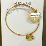 ALEX AND ANI  Gold Daughter Charm expandable  Bracelet Photo 0