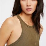 Free People  Intimately Long Beach Tank Army Size Medium Photo 3