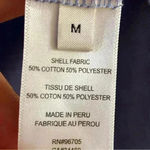 Rebecca Taylor ‎ blouse top blue puff sleeve crewneck lightweight casual Medium Photo 5