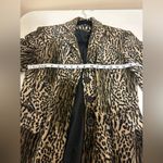Vintage Epic New York Animal Print Cheetah Leopard Coat Jacket S Black Size 4 Photo 2