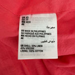 ON 34th Dress Linen halter sleeveless shift dress xs coral Pink Photo 7