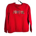 Talbots  Petite Joyful Sequin Embellished Holiday Christmas Sweatshirt Photo 7
