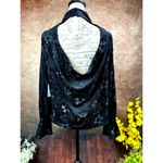1. State  High Neck Open Back Long Sleeve Blouse Rich Black M Photo 14