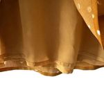 J.Crew Point Sur V Neck Flutter Sleeves Mustard Marigold Ivory Polka SZ S #2192 Photo 5