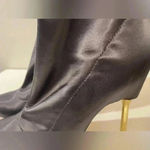 BCBGMAXAZRIA Women’s Gray Stretch Satin Jolie Booties Size 7. Photo 10