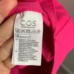 COS  Hot Pink Cotton Shift Dress with Side Slits Modern Minimalist size US 2‎ Photo 3