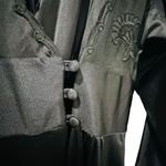 Lily Of France  Rosa Puleo-Szüle Vintage Black Lace Wrap Nightgown Chemise Slip D Photo 4