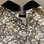 ZARA  | Black White Lace Collared Top XS Photo 5