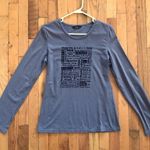 Veeko "Thank You" Long Sleeve Tee Small/Med Gray Photo 2