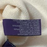Ralph Lauren Purple Label Women’s Size S Ivory Cream Cashmere Crewneck Sweater Photo 6