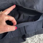 Akini  Midi A-Line Skirt, Black, Lined, Side Zipper, Size 4 Photo 2