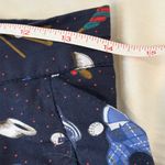 Vintage Lady Divots Golf shorts with golfing scene detail Size 8 see measurement Blue Photo 7