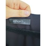 Eshakti 1970s Embroidered Waist Tie Sleeved Dress Size 10 Black Gold Event Cocktail Photo 3