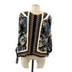 Free People  Catch‎ Me If You Can Top Black Leopard Print Size Small Photo 7