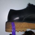 Car Shoe Olimpiadi St Moritz Black Scarpa Donna Chunky Lug Slip On Rare Size 7 Photo 15