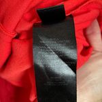 Tibi Red Orange Short Sleeve Shirt Shift Mini Dress Photo 5