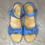 Sam & Libby  Cassia Wood Heel Sandal Blue Studded Sandals Women’s Size 8 Photo 5
