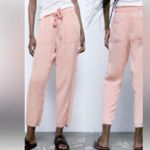 ZARA  Pink Cropped Ankle Pants Photo 1