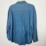 Vintage Bobbie Brook cat embroidery denim shirt size XL Blue Photo 4