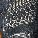 Catherines Cover Up Dress Black Sleeveless Crochet Mesh 1X Photo 7