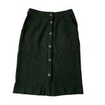 Skies Are Blue Green Curdoroy Pencil Skirt Above the knee Size XS (12-2) Photo 0