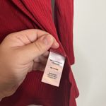 Year Of Ours  Red Long Sleeve Bow Tie Front Shirt Size Medium Photo 3